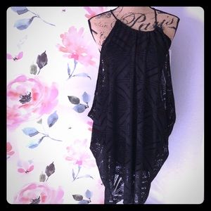 NWOT Astr black lace dress